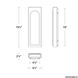 Cadey LED 2.88 inch Beige Travertine and Aged Brass ADA Wall Sconce Wall Light