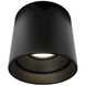 Kube LED 3.5 inch Black Outdoor Flush Mount
