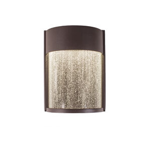 Rain LED 8 inch Bronze Outdoor Wall Light in 8in.