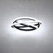 Veloce LED 38 inch Black Chandelier Ceiling Light in 38in.