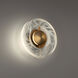 Cymbal Wall Sconce Wall Light in Aged Brass
