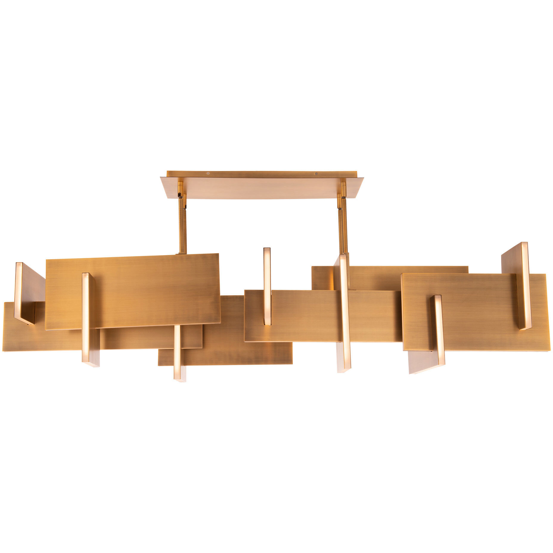 Amari LED 16 inch Aged Brass Chandelier Ceiling Light