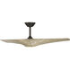 Zephyr 52 inch Bronze White Oak with White Oak Blades Ceiling Fan