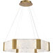 Forever LED 29 inch Aged Brass Chandelier Ceiling Light