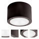 Vessel LED 5.5 inch Bronze Flush Mount Ceiling Light in 3000K