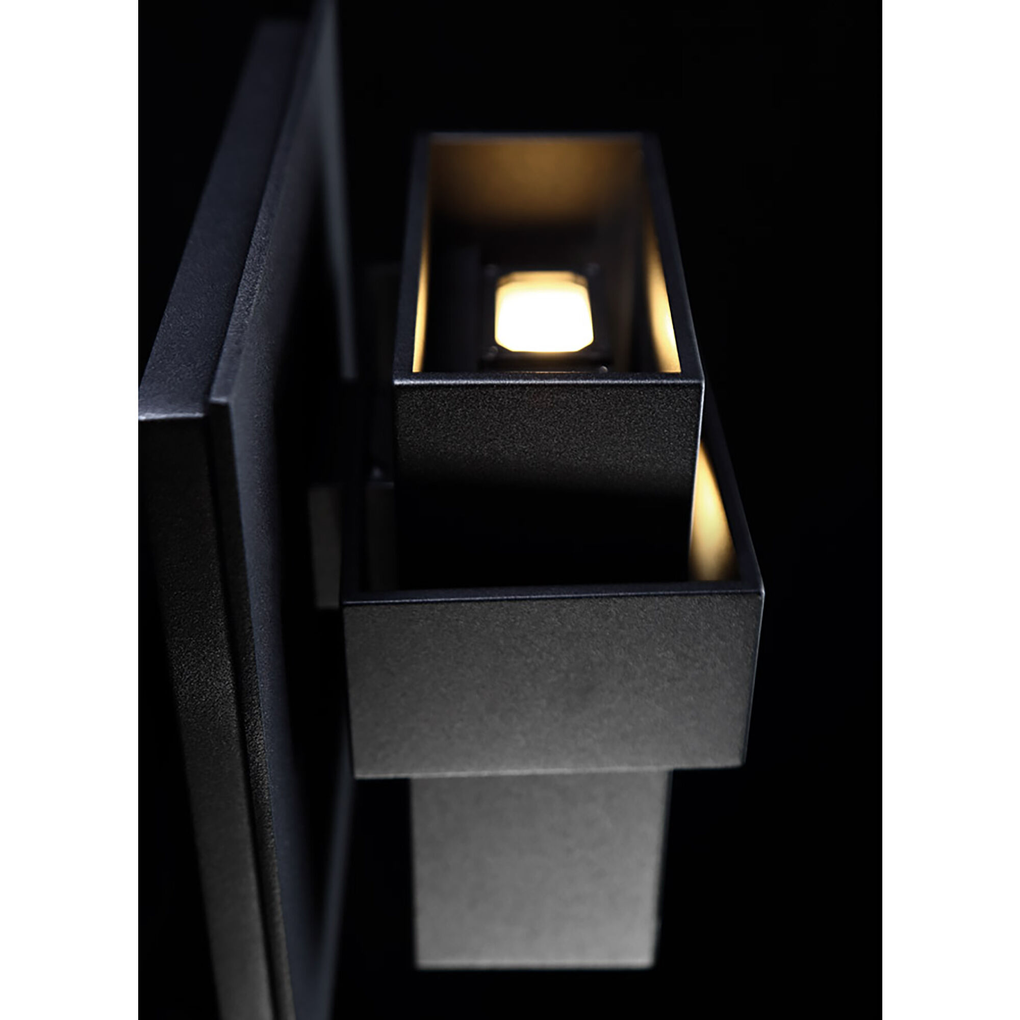 Pandora LED 9 inch Black Outdoor Wall Light in 9in.