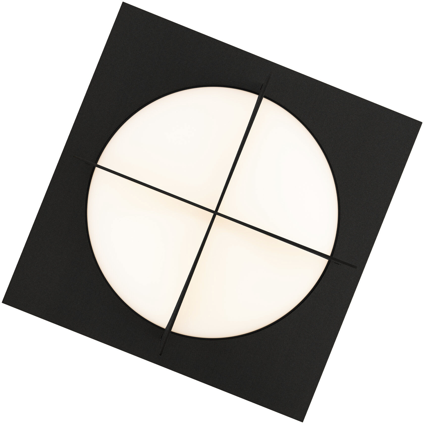 Echelon 1 Light 14 inch Black Flush Mount Ceiling Light