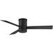 Axis 52 inch Matte Black Flush Mount Ceiling Fan in 2700K