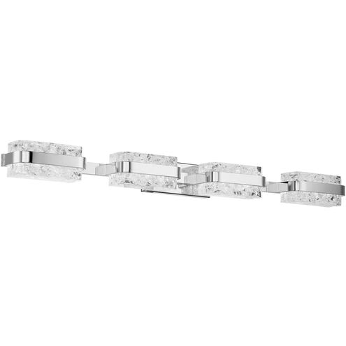 Forbes LED 37 inch Polished Nickel Bath Vanity & Wall Light in 37in.