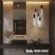 Cinema LED 23 inch Aged Brass Indoor Hanging Lighting Ceiling Light