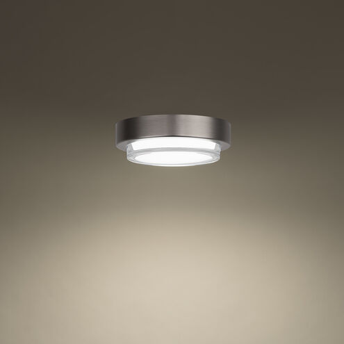 Kind LED 8 inch Brushed Nickel Flush Mount Ceiling Light in 3500K