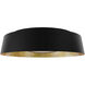Gilt LED 22 inch Bronze Gold Leaf Indoor Ceiling Lighting
