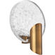 Oracle LED 4 inch Aged Brass Wall Sconce Wall Light