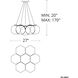 Cosmic LED 27 inch Black Pendant Ceiling Light
