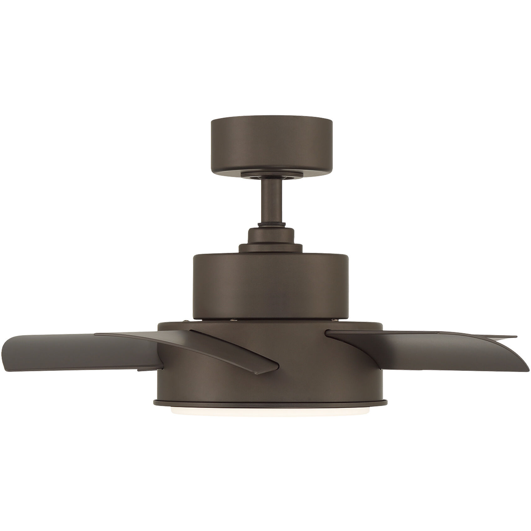 Vox 26 inch Bronze Downrod Ceiling Fan in 3000K