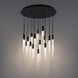 Magic LED 26 inch Black Multi-Light Pendant Ceiling Light in 21, Round