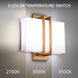 Downton Wall Sconce Wall Light in 2700K, Aged Brass