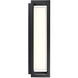 Framed LED 8 inch Black Outdoor Wall Light in 14in.