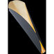 Fleur LED 4 inch Bronze and Gold Leaf ADA Wall Sconce Wall Light