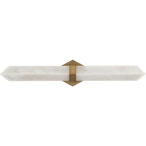Javelin 1 Light 28 inch Aged Brass Bath Vanity Light Wall Light