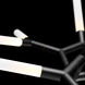 Kryptonite LED 32 inch Black Chandelier Ceiling Light in 32in.
