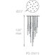 Magic LED 23 inch Black Multi-Light Pendant Ceiling Light in 15, Round 