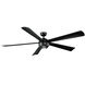 Orb 82 inch Carbon Fiber Ceiling Fan in 2700K