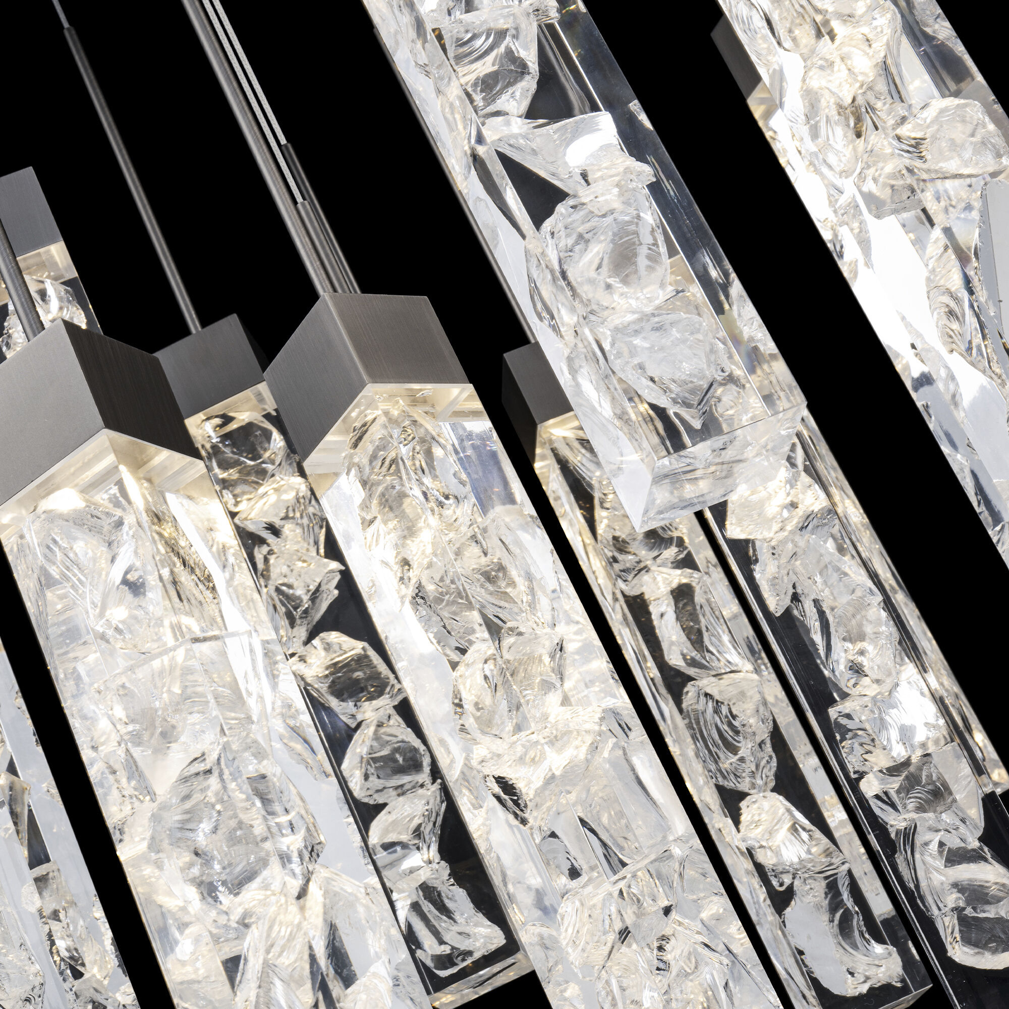 Minx 15 Light 23 inch Antique Nickel Multi-Light Pendant Ceiling Light