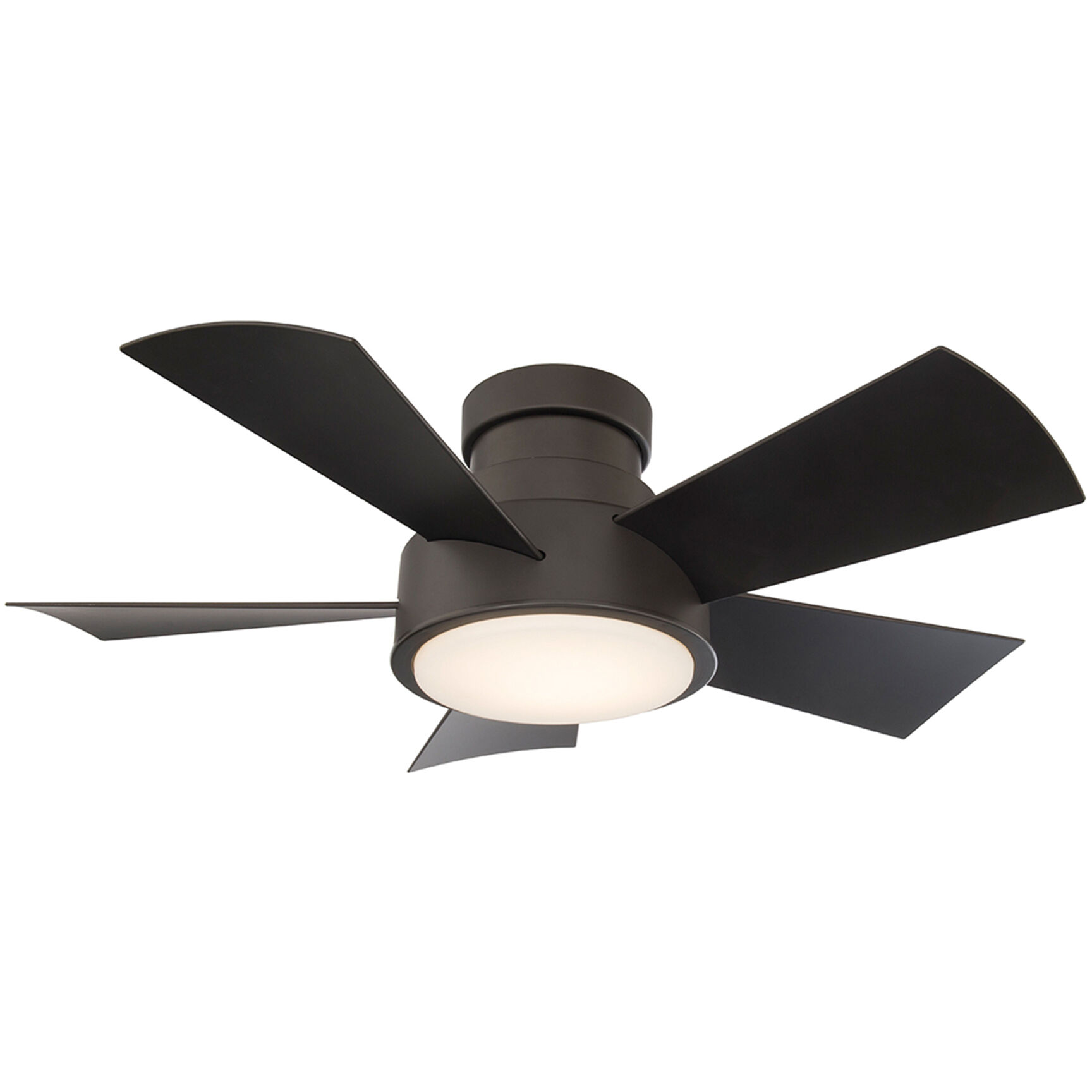 Vox 38 inch Bronze Flush Mount Ceiling Fan in 3000K, Flush Mounted, Smart Ceiling Fan