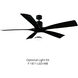 Aviator 70 inch Matte Black Downrod Ceiling Fan