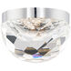 Cascade 1 Light 6 inch Polished Nickel Flush Mount Ceiling Light