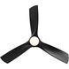 Zephyr 52 inch Matte Black Downrod Ceiling Fan, Smart Ceiling Fan