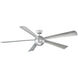 Orb 82 inch Automotive Silver Ceiling Fan in 2700K