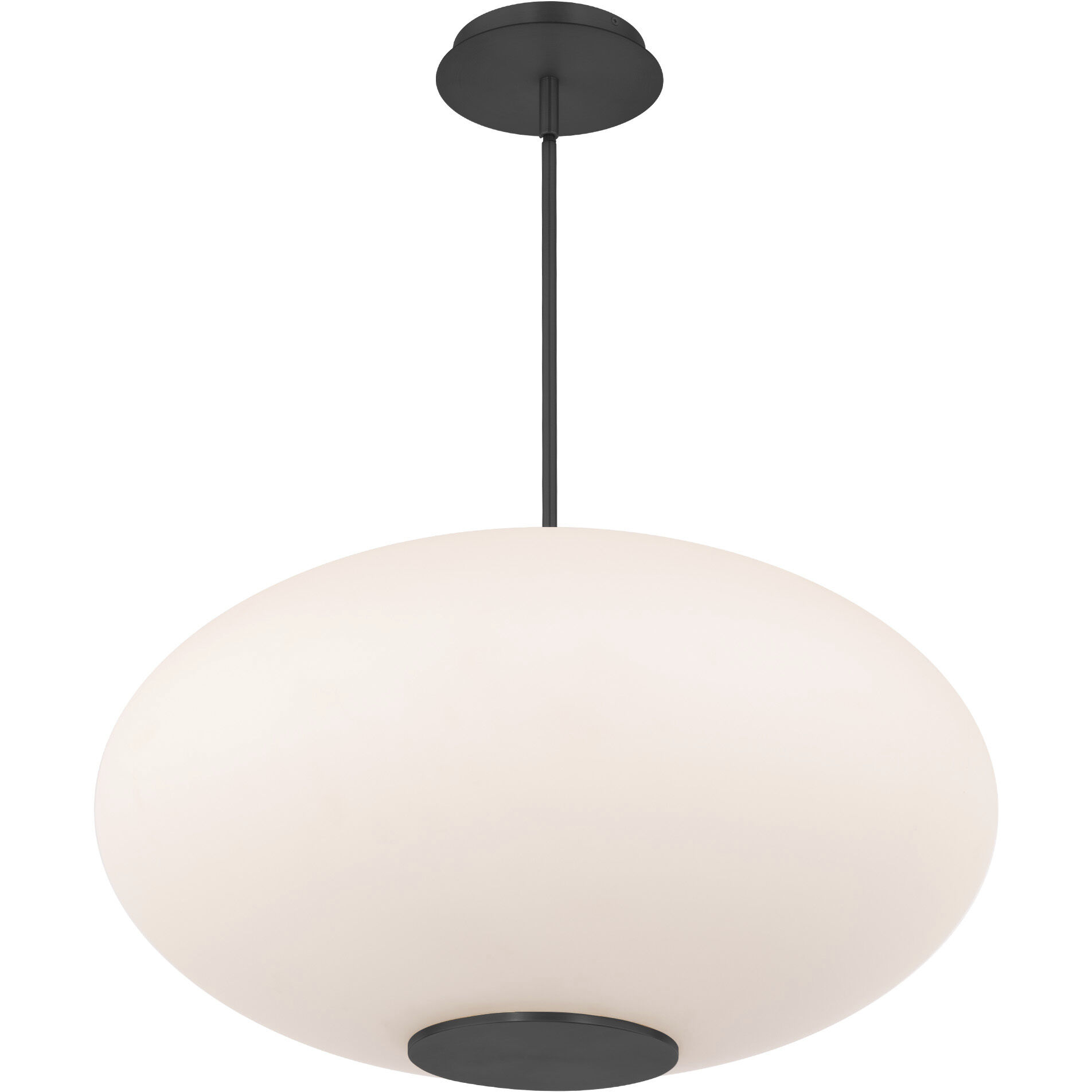 Illusion 1 Light 22.13 inch Black Pendant Ceiling Light in 3000K