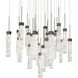 Minx 25 Light 28 inch Antique Nickel Multi-Light Pendant Ceiling Light