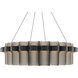 Gatlin LED 36 inch Black and Brushed Nickel Pendant Ceiling Light
