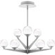 Double Bubble 9 Light 24 inch Satin Nickel Chandelier Ceiling Light