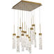 Minx 13 Light 20 inch Aged Brass Multi-Light Pendant Ceiling Light
