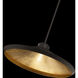 Alfa 1 Light 23.75 inch Bronze Gold Leaf Pendant Ceiling Light
