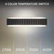 Magnate LED 19 inch Basalt Stone and Black Bath Vanity & Wall Light