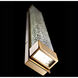 Tower LED 2 inch Aged Brass ADA Wall Sconce Wall Light in 14in.