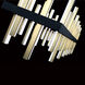 Harmonix LED 56 inch Black Aged Brass Chandelier Ceiling Light in 56in.