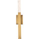 Minx LED 3 inch Aged Brass ADA Wall Sconce Wall Light