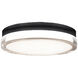 Pi LED 15 inch Black Flush Mount Ceiling Light in 3500K, 15in.