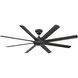 Hydra 80 inch Bronze Downrod Ceiling Fan in 3500K