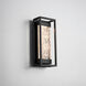 Elyse LED 12 inch Black Outdoor Wall Light in 12in. 