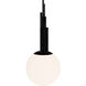 Sybil LED 9.9 inch Polished Black Nickel Indoor Hanging Lighting Ceiling Light in 4000K