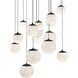 Pisces 15 Light 23 inch Black Pendant Ceiling Light