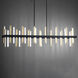 Harmonix LED 56 inch Black Aged Brass Chandelier Ceiling Light in 56in.