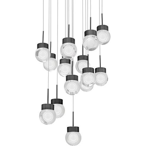 Double Bubble 15 Light 23 inch Black Multi-Light Pendant Ceiling Light